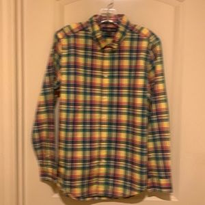 Ralph Lauren Plaid, long sleeve,button down collar shirt